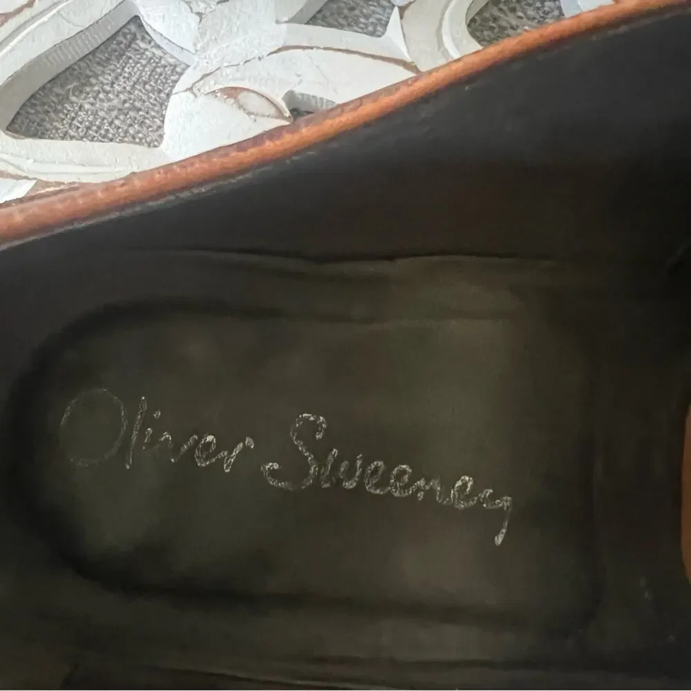 Oliver Sweeney Brown Leather Loafers Shoes Men’s 8